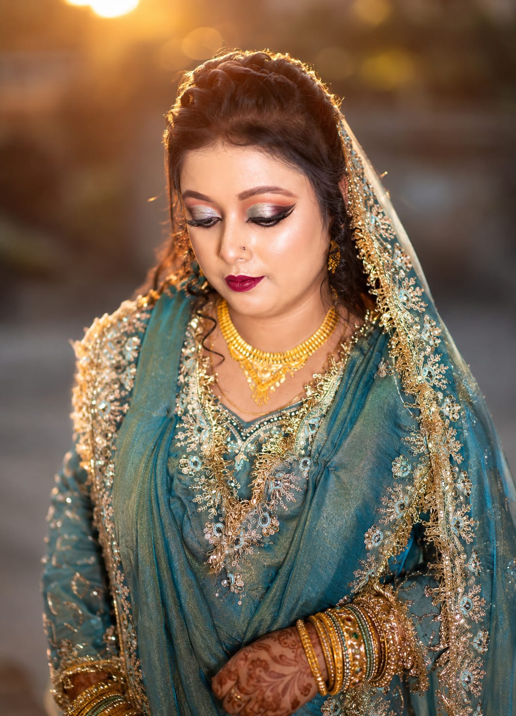 Modern Teal Sangeet Glamour